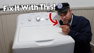 GE Washer Won't Drain or Spin Dry Clothes Well - How to Fix With a Drill