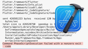 Xcode Error : command phasescriptexecution failed with a nonzero exit code