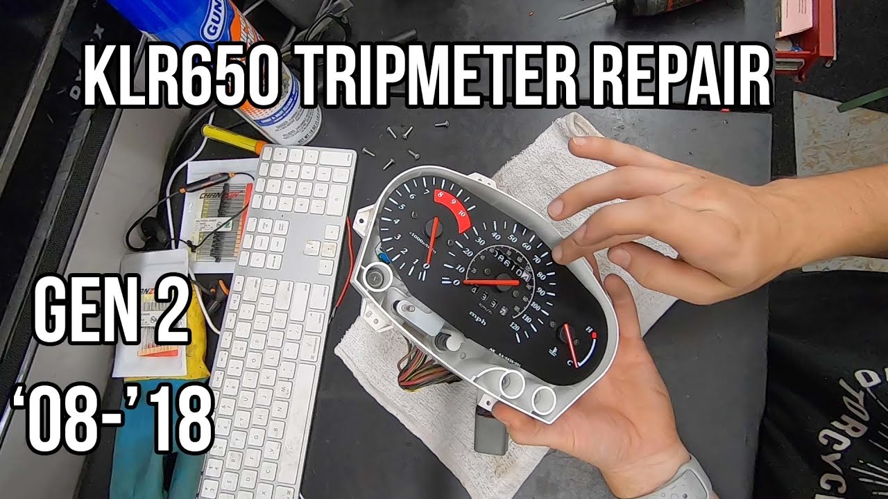 KLR650 tripmeter repair (Easy and free)