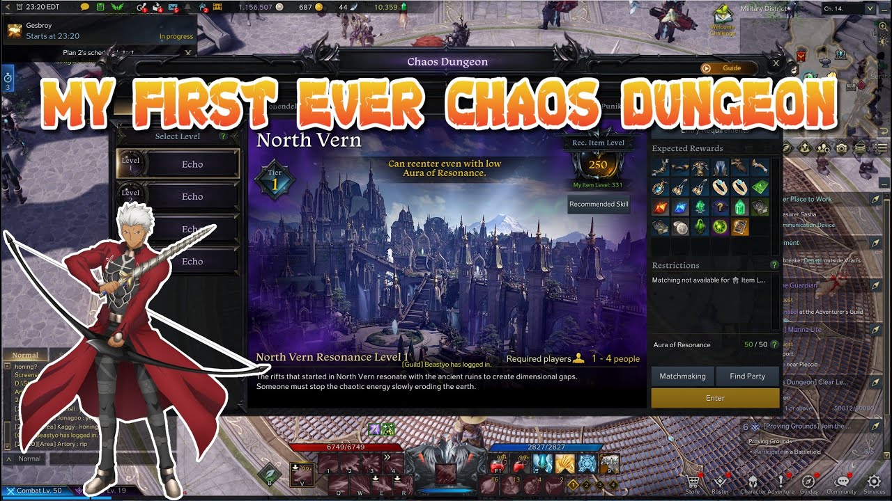 Lost Ark: My First Ever Chaos Dungeon! PewPewPewzzz!