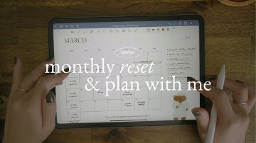 march plan with me & monthly reset ✸ small business goal setting & planning social media content