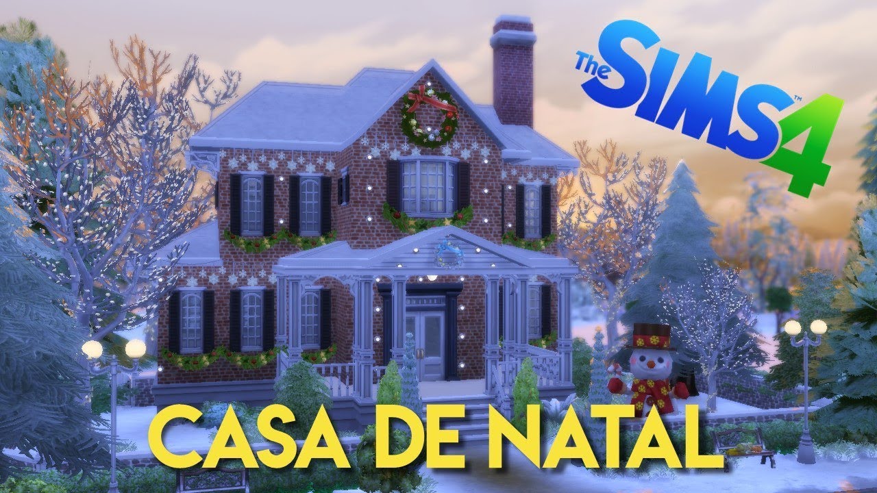 Construindo uma CASA DE NATAL - The Sims 4