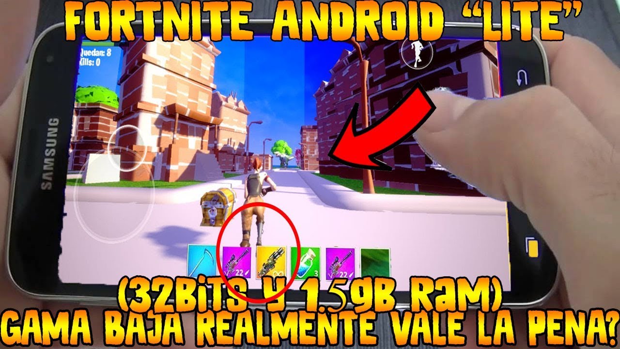 ✔️FORTNITE ANDROID "LITE" (32bits y 1.5gb ram) PARA GAMA BAJA REALMENTE VALE LA PENA DESCARGARLO
