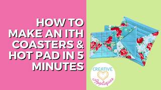 Quick & Easy 5 Minute ITH Coaster Project - Beginner Friendly machine Embroidery Project