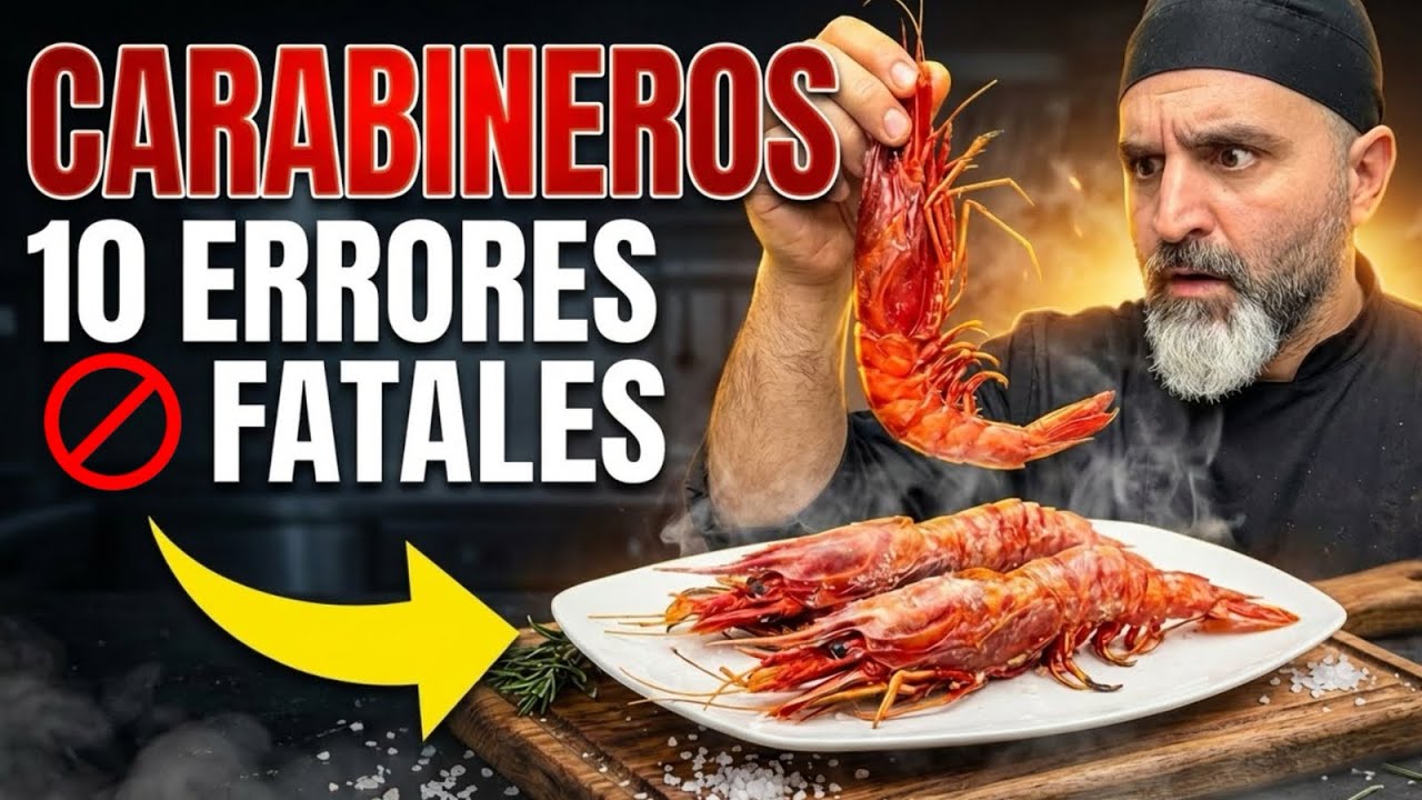 Carabineros: 10 errores habituales al cocinarlos y cómo evitarlos.