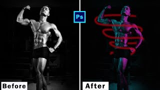 Dual Lighting Effect with Just 2 Layers in Photoshop | Double light effect in photoshop  Photoshopcc screenshot 5