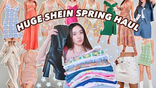 HUGE SHEIN SPRING TRY-ON HAUL 2022 | trendy &amp; affordable (25+ items) w/ discount code