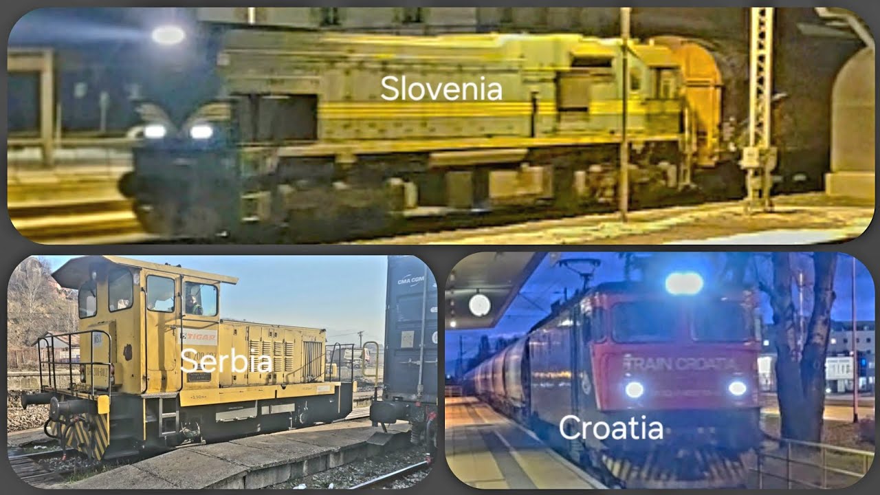 TRAIN MIX FROM DIFFERENT STATIONS IN SLOVENIA, CROATIA & SERBIA 