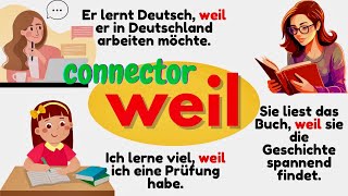 📚  German Sentences with “Weil” |  A1-A2 | #deutschlernen