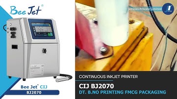 Date & Batch code Printing | Bee Jet® Continuous Inkjet(CIJ) Printer by Jet Inks® #codingandmarking