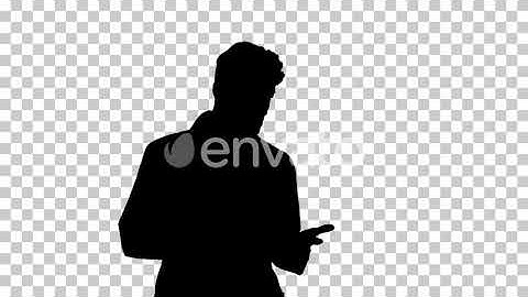 Silhouette Doctor dancing, Alpha Channel | Motion Graphics - Envato elements