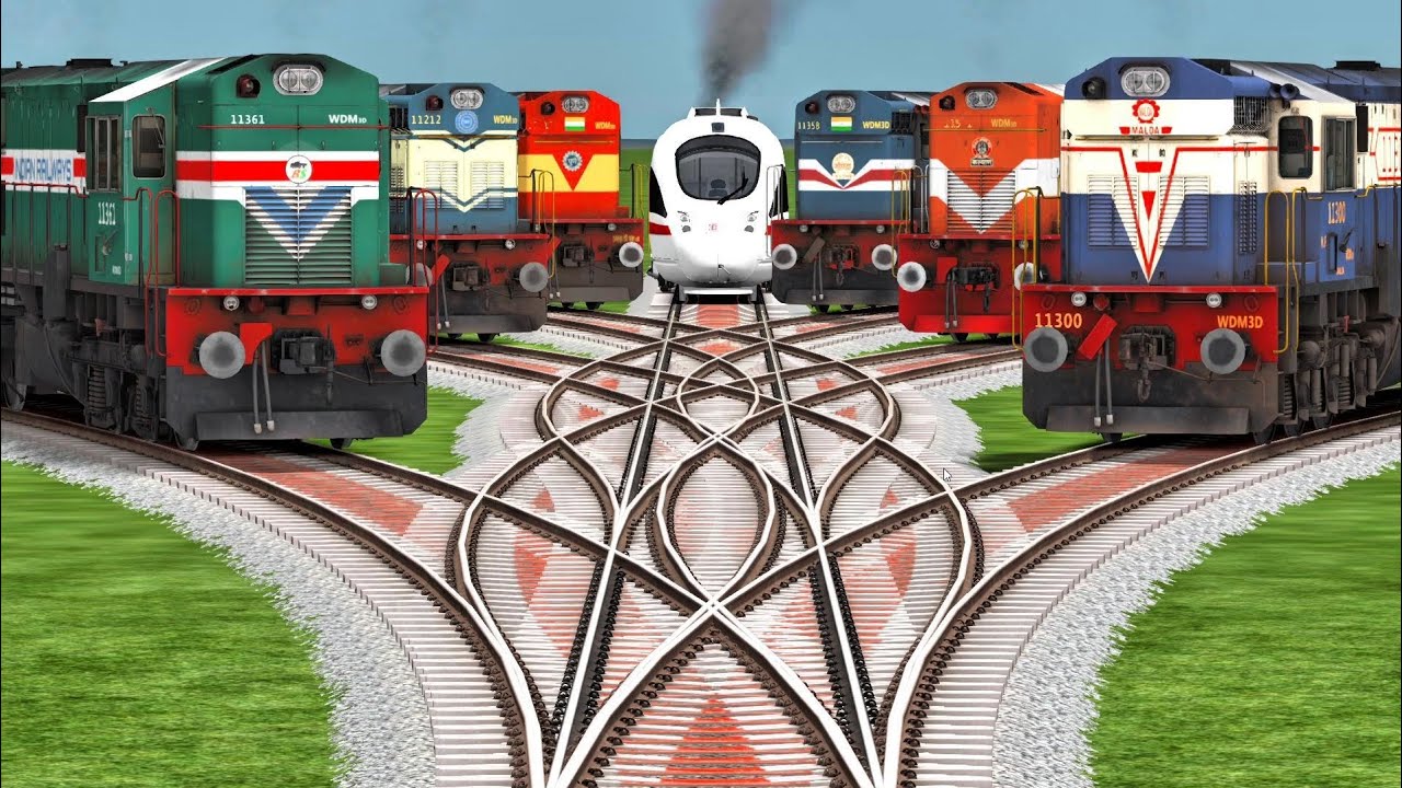 मौत के डबल मोड़ पर रेल का तूफान🚂 खतरनाक घुमाव पर रफ्तार की जंग