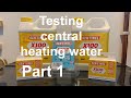 TESTING CENTRAL HEATING WATER TO BS 7593, using sentinel x 100 test kit and turbidity test tube.