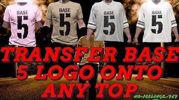 GTA5| ONLINE| HOW TO TRANSFER BASE 5 T SHIRT LOGO ONTO ANY TOP/SHIRT/HOODIE AFTER PATCH 1.66 EASY!!