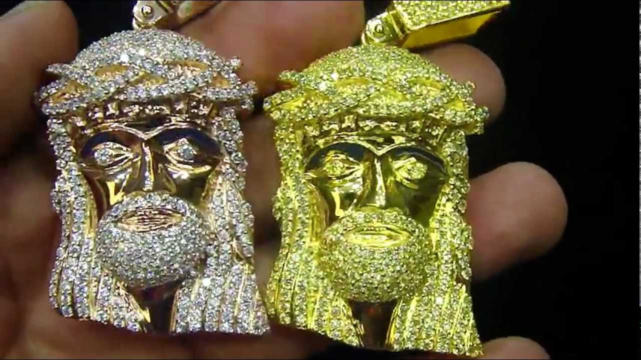 Mr Chris Da Jeweler Sterling Silver Kanye West Micro Solid Back  Jesus Pendant (VNO: CP8900 )