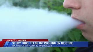 Study: Kids, teens overdosing on Nicotine