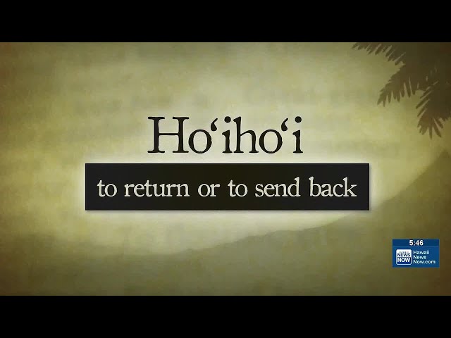 Hawaiian Word of the Day: Hoihoi - YouTube