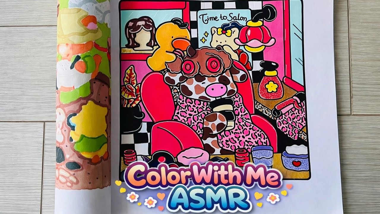 Color With Me ASMR | Fuzzy Workies (Time to Salon)