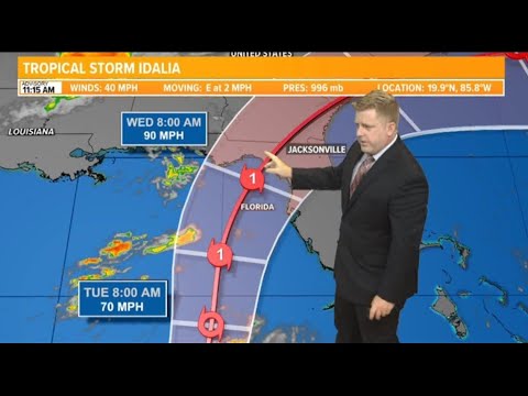 Tropical Storm Idalia named, expect landfall in Florida as hurricane Wednesday