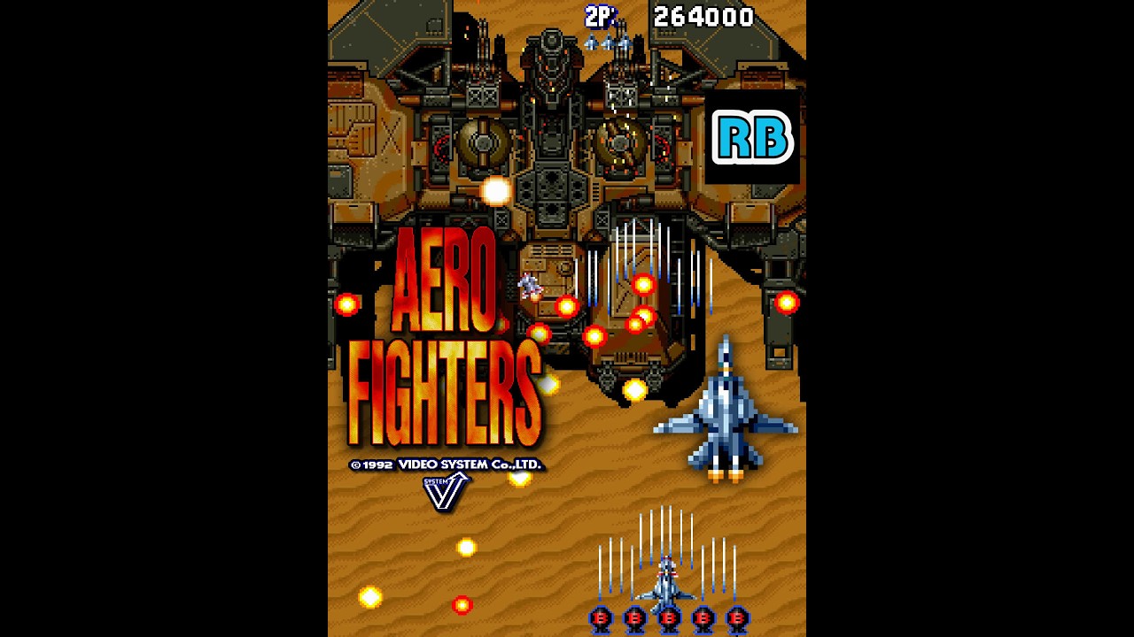 希少レアブリティッシュ・エアウェイズAERO GAME 航空機テーマ1990年代 1992 [60fps] Aero Fighters F-14 Loop1 - YouTube