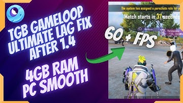 Gameloop ,Tencent gaming buddy ultimate lag fix Pubg after new update 1.4 for potato pc ✔✌