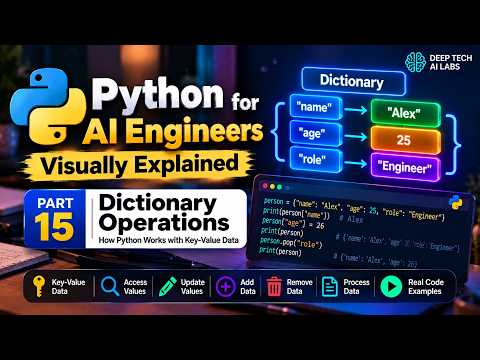 Python for AI Engineers | Dictionary Operations: How Python Works with Key-Value Data
