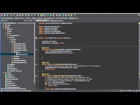 Number Pickers Basic Tutorial (Android Studio)