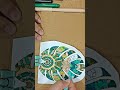 Coloring a monstera leaf with cheap markers #mandalaart  #monstera