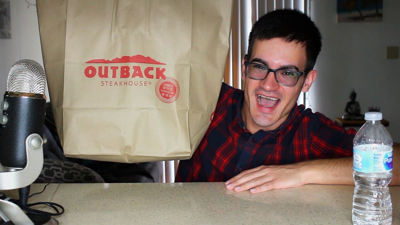 ASMR SPICY Outback Steakhouse Mukbang Eating Show