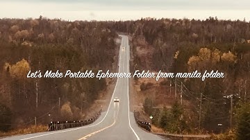 Craft with me: Portable Ephemera Folder from Manila Foder