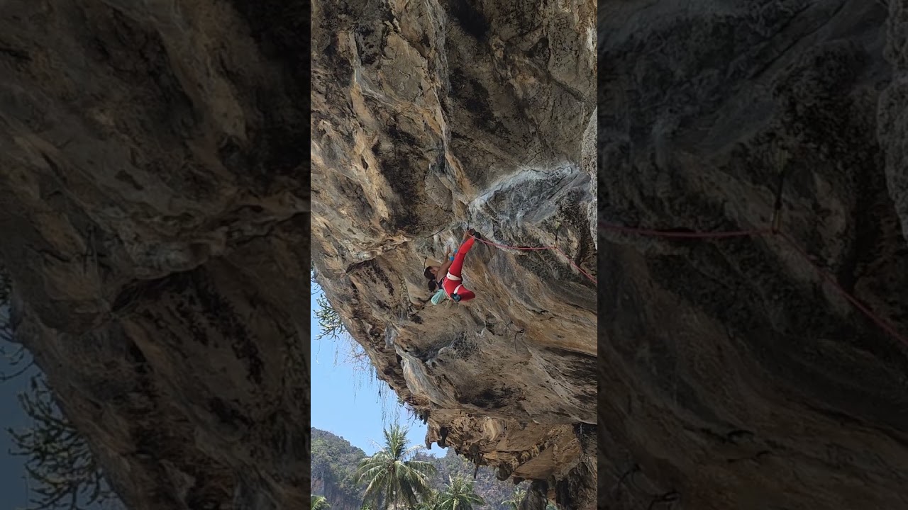 Cafe Andaman (7b) 5.12b 완등 양윤희 클라이밍 2026.02.24 Tonsai Beach Krabi Thailand