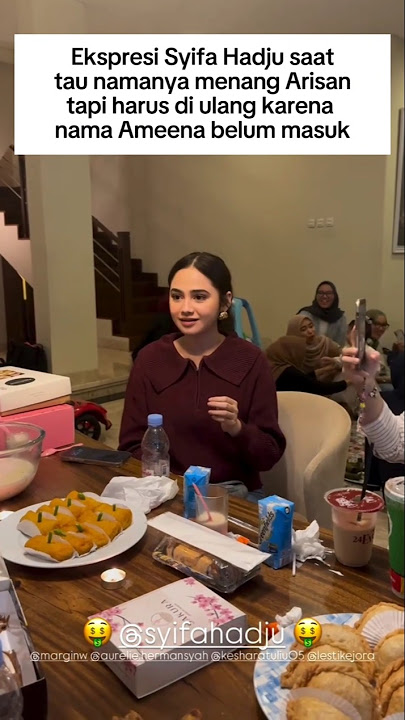 Ekspresi Lucu Syifa Hadju saat tau gak jadi menang arisan #syifahadju