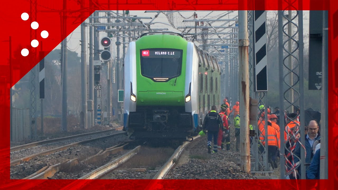 Incidente ferroviario a Treviglio, le prime immagini