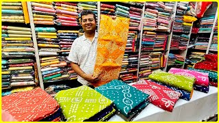 बांधनी सूटों का खजाना 🔥🔥🔥| Premium Jaipuri Bandhej Dress Materials | Cotton Bandhani Suits
