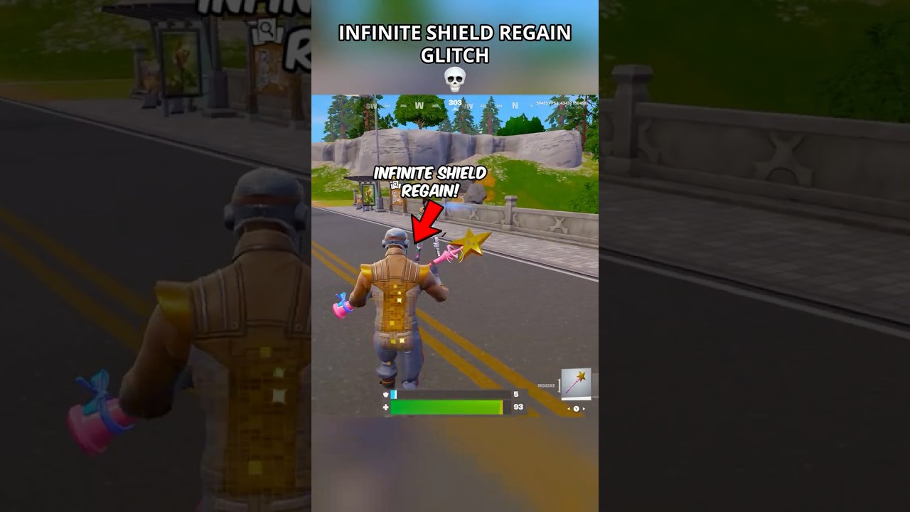 INFINITE SHIELD REGAIN GLITCH in Fortnite😳 