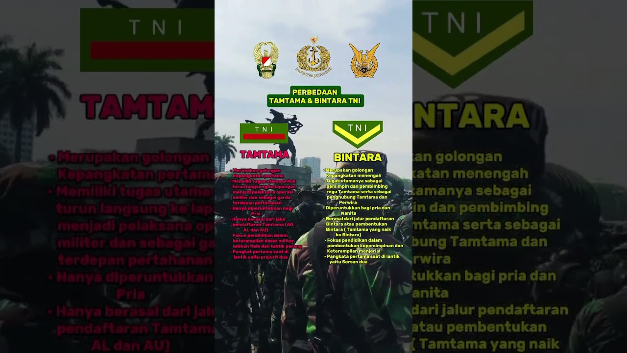 Perbedaan Tamtama dan Bintara TNI AD 