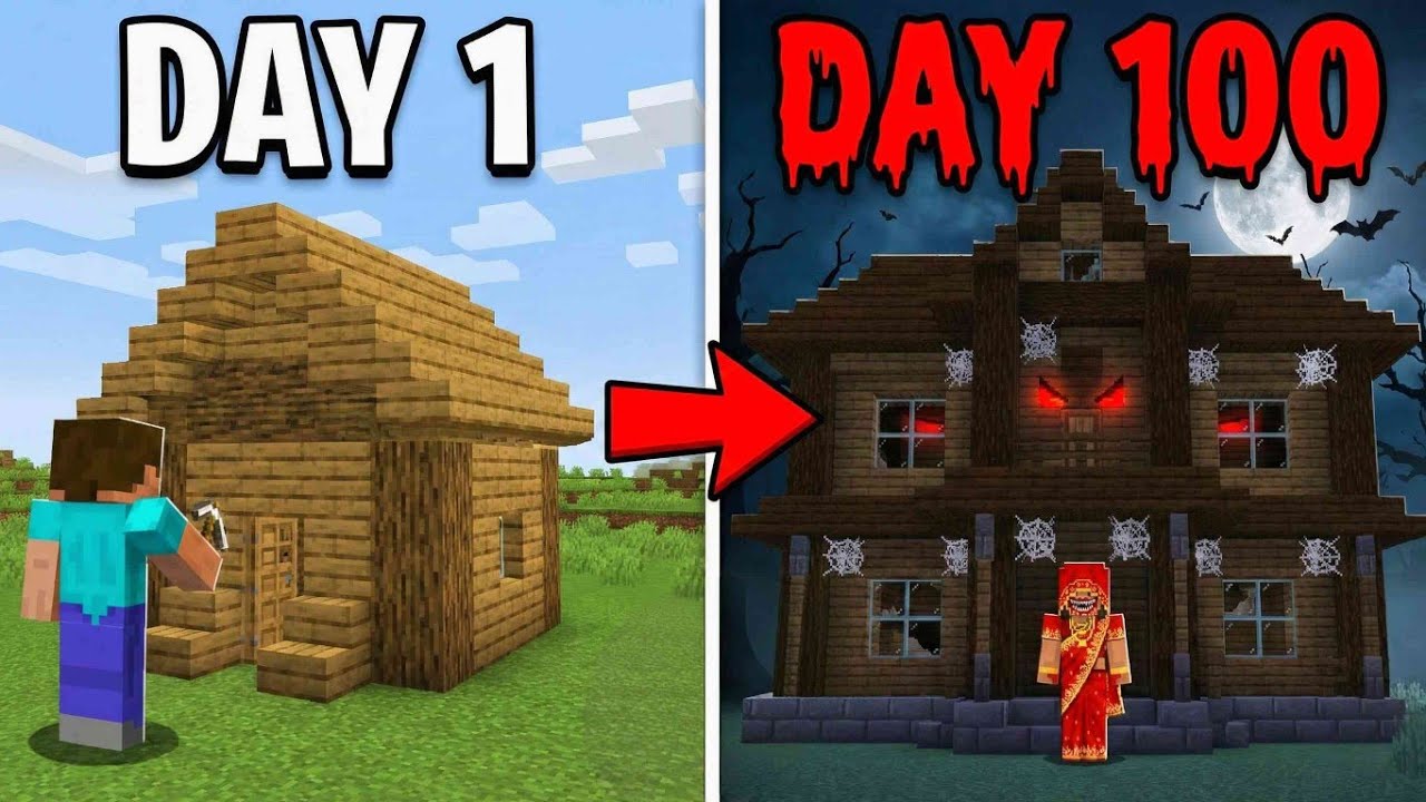 Minecraft Live Hindi 🔥 | Day 1 | Building Kamla Horror House in Minecraft 😱