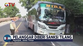 Polisi Razia Bus Ugal-ugalan di Nganjuk, Jawa Timur - BIM 17/05