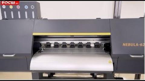 How to use a DTF printer Focus online tutorial 6 Power on and motion test without head and ink