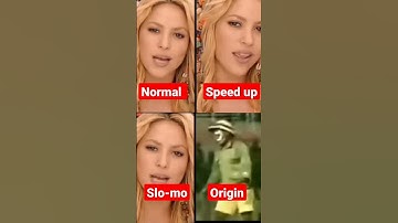 Thumbnail of waka waka song speed normal and slo-mo #shorts #india