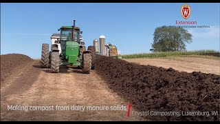 Making compost from dairy manure solids