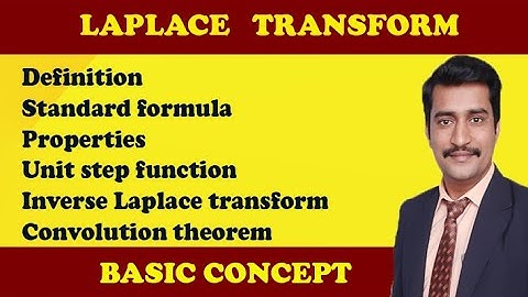 Laplace transform concept explained step by step full in Hindi
