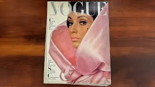 🎄French Vogue December 1964 Noel, Romy Schneider, Virna Lisi | ASMR Magazine Flip Through