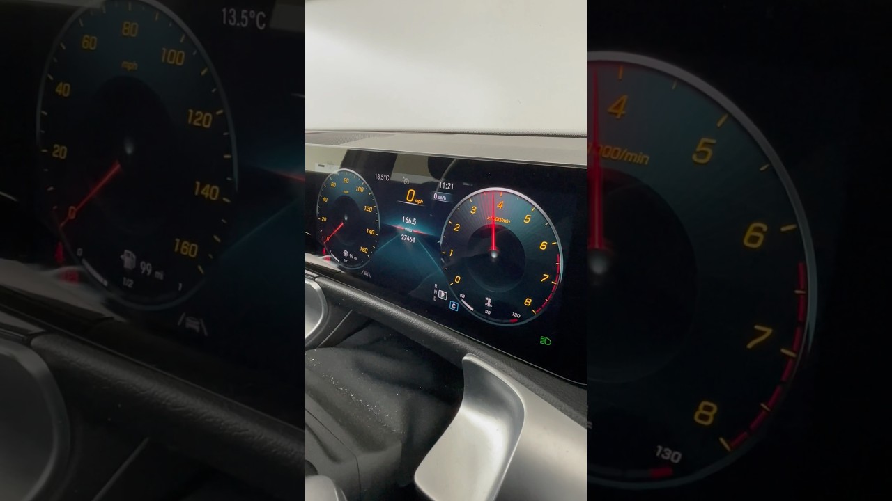 GLB Mercedes Benz starting car detailed design interior