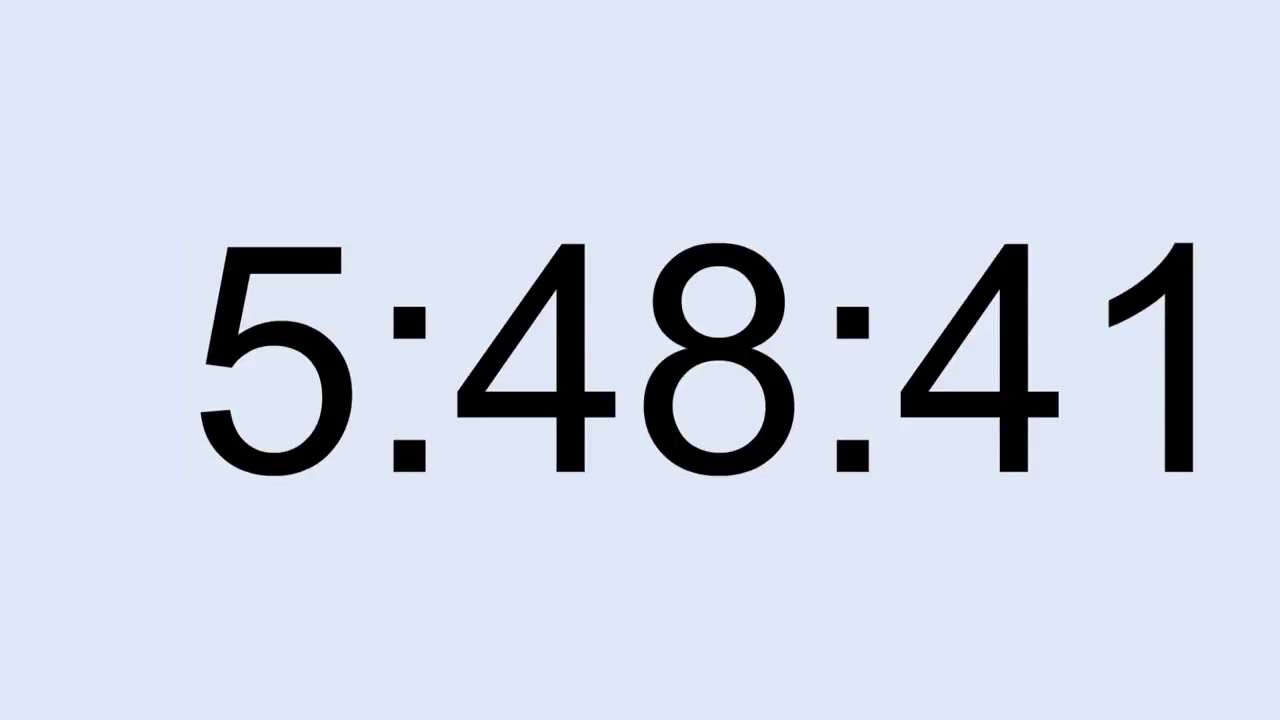 6 hour 40 minute timer