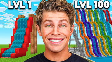 Level 1 to 100 Minecraft Build Battle!