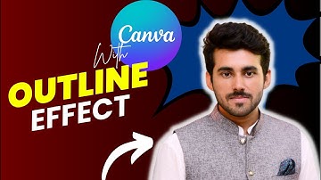 How To Add White Outline Border to Image  in CANVA | Urdu/Hindi