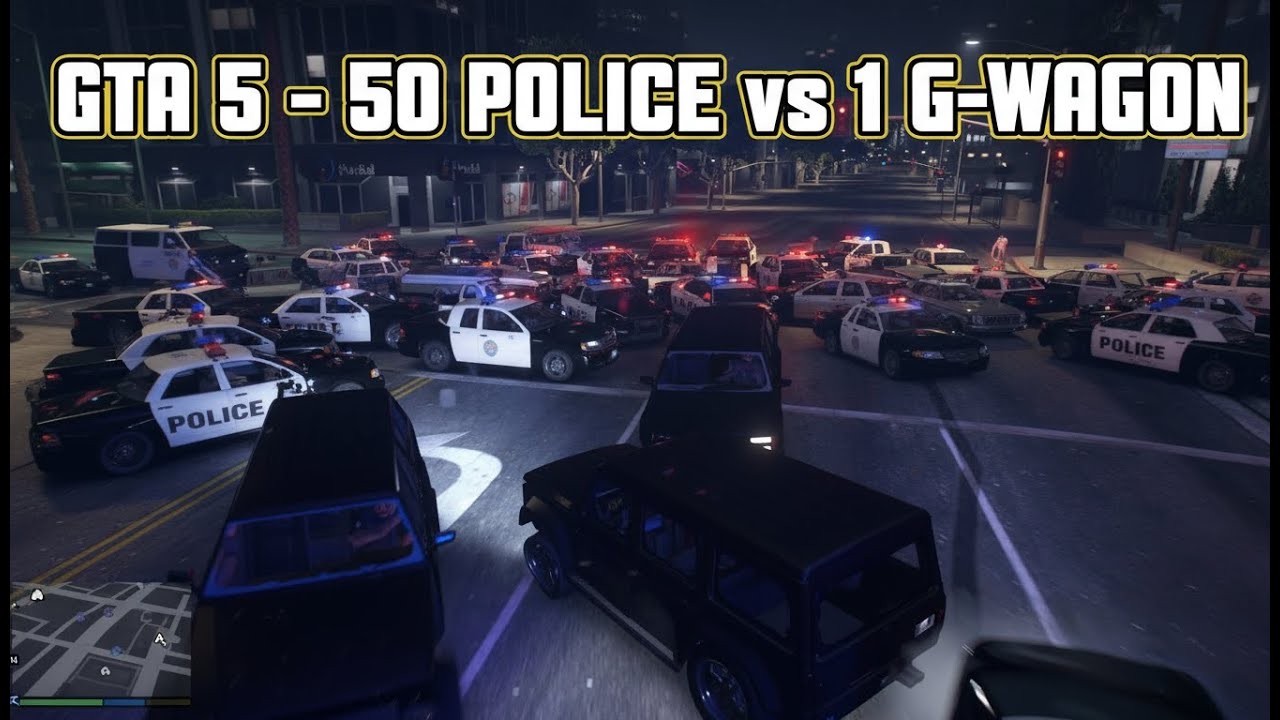 50 Cops vs 1 G‑Wagon! Epic 5‑Star Police Escape in GTA 5 - YouTube