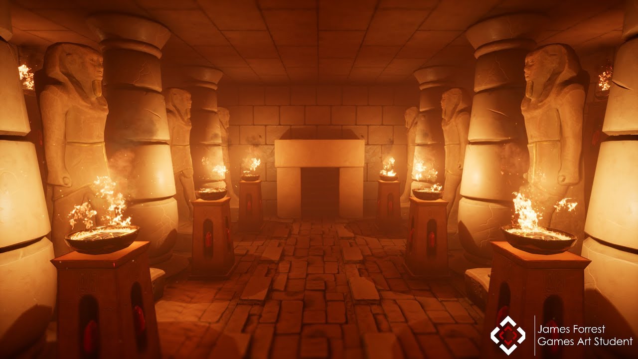 Egyptian Tomb Hall UE4 Environment Showcase YouTube