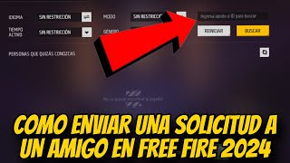 ✅ HOW TO SEND A FRIEND REQUEST IN FREE FIRE - GET FRIENDS IN FREE FIRE - TUTORIAL ✅ Profile